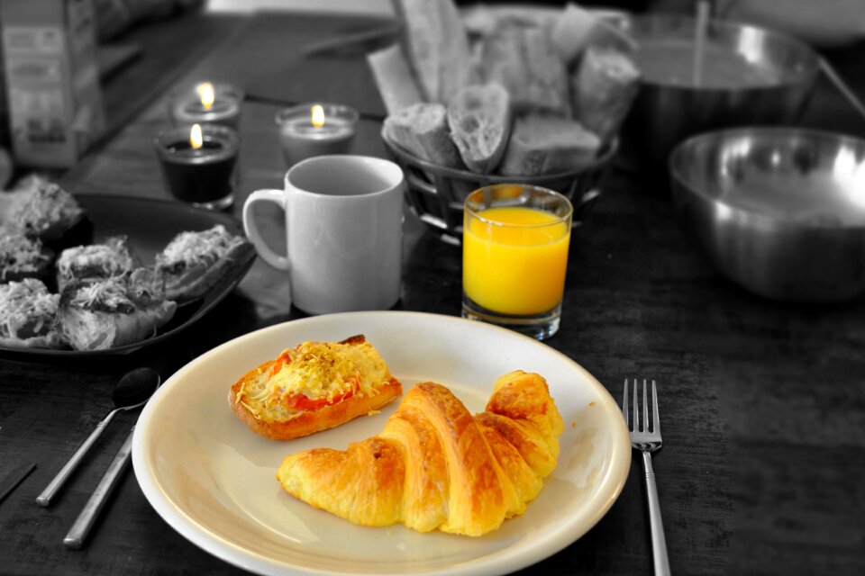 Bread juice fruit