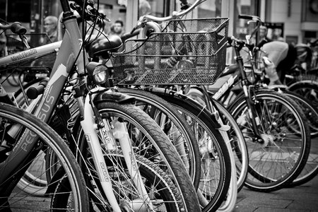 Bicycles transport turned off photo