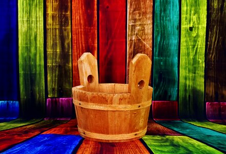 Wood planks colorful color
