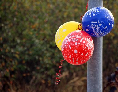 Colorful ballons party photo