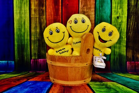 Color emoticon smiley photo