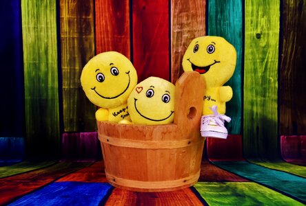 Color emoticon smiley
