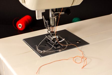 Hand labor sewing thread craft photo
