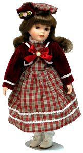 Porcelain doll doll toy