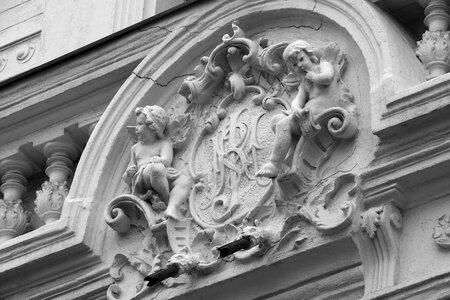 Historic house detail relief