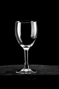 White stripes goblet red wine glass