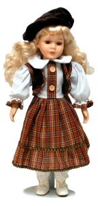 Porcelain doll doll toy