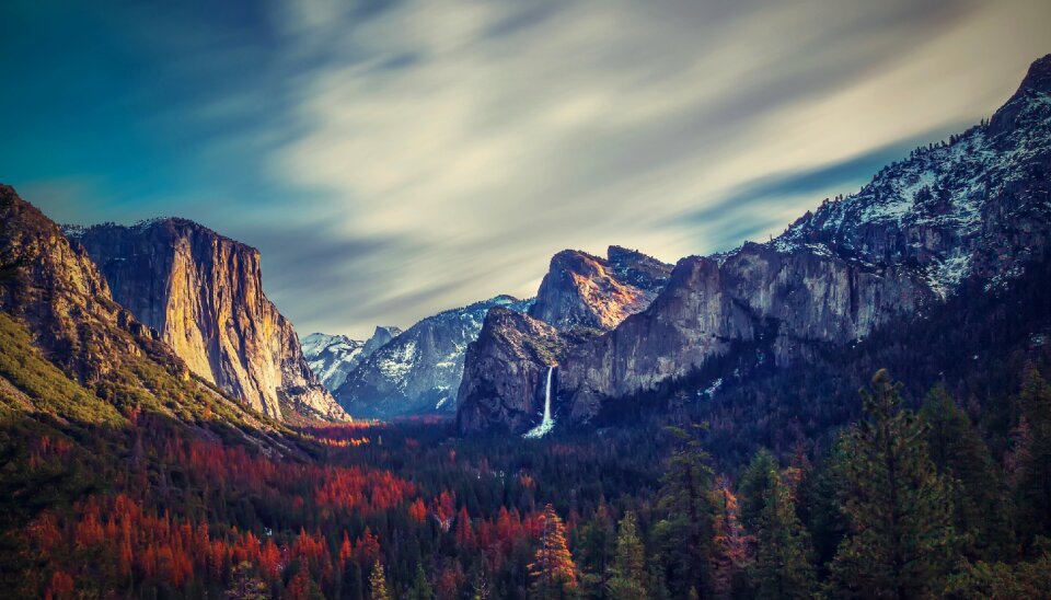 California valley mountains photo
