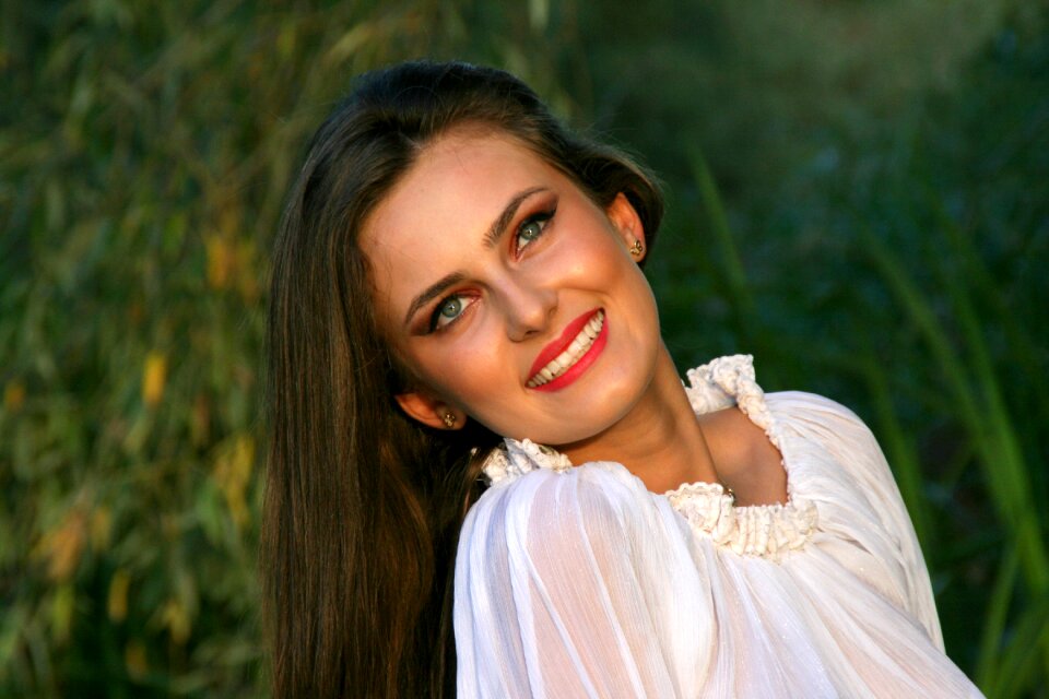 Beauty long hair nature