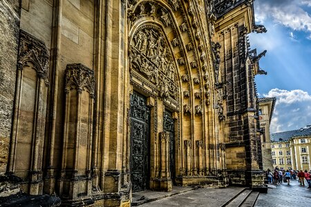 Gothic door cathedral photo