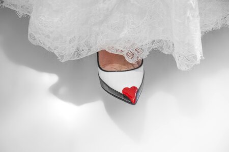Fine whites heels photo