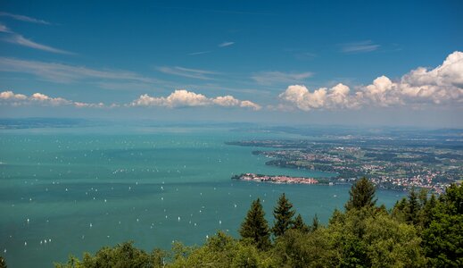 Sailing boats sky water