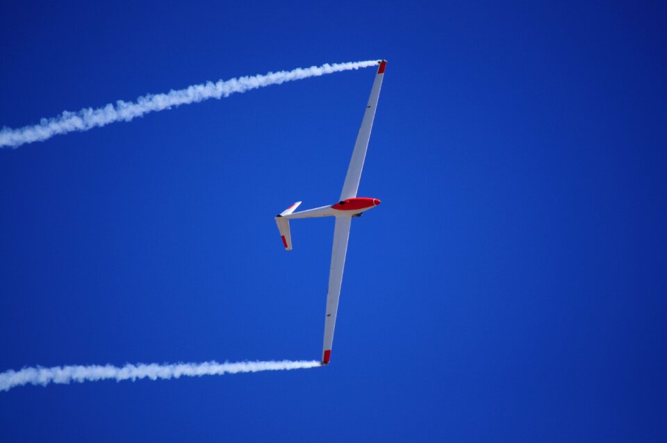 Blue sky gliding sky