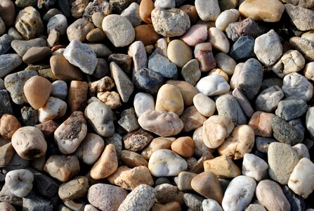 Stones pebbles layer