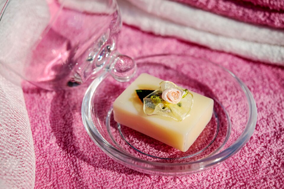 Scented soap scent of roses body care