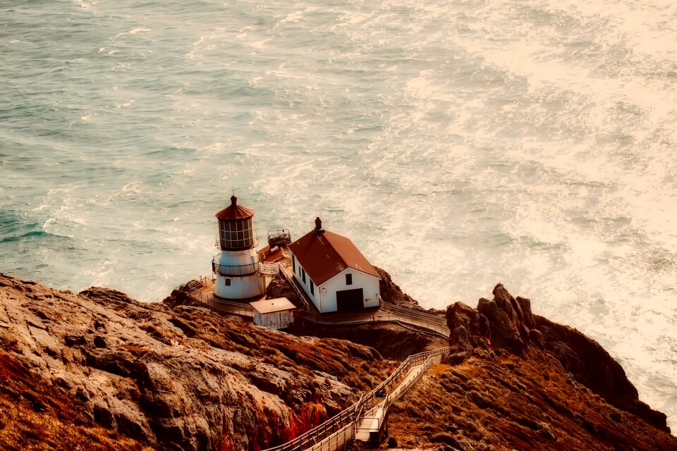 Ocean pacific lighthouse