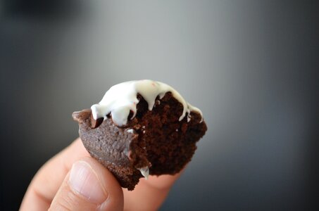 Brownie gray cake gray chocolate