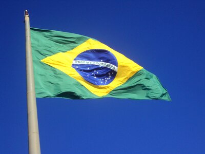 Brazil flag home photo