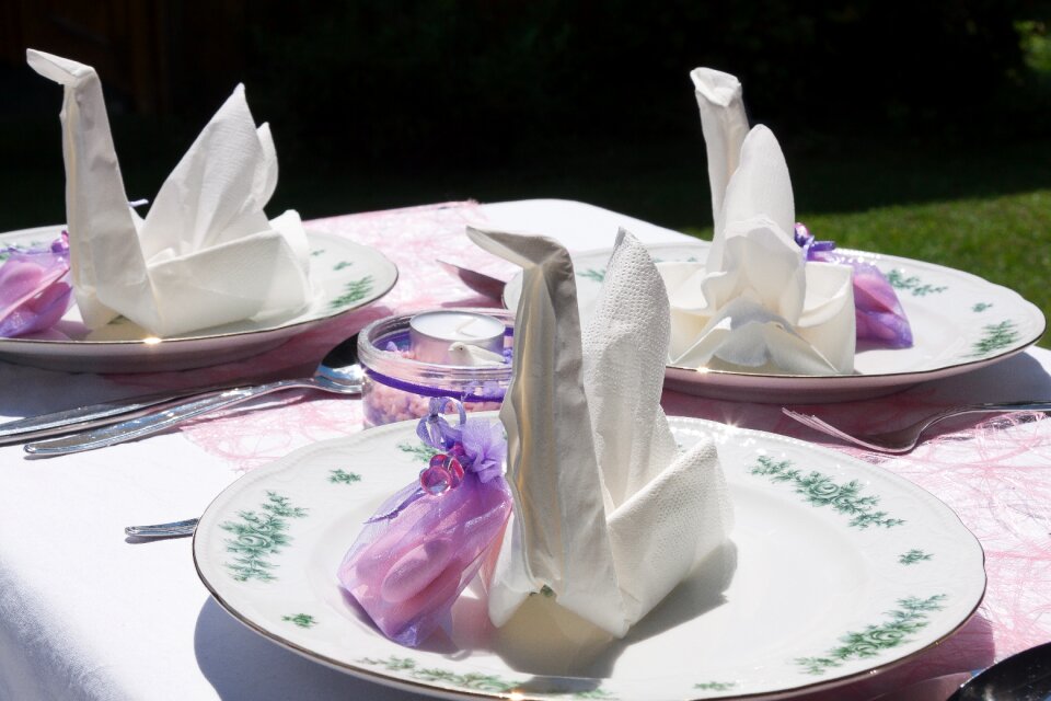 Plate napkin cutlery