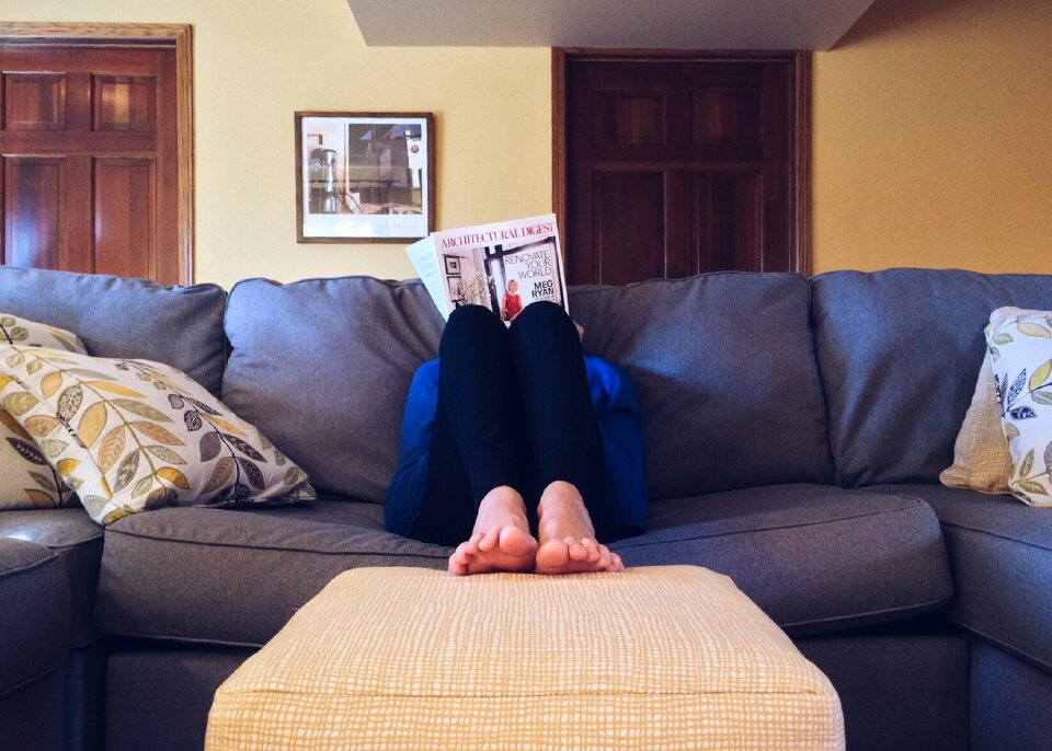 Couch comfortable relaxation