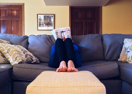 Couch comfortable relaxation