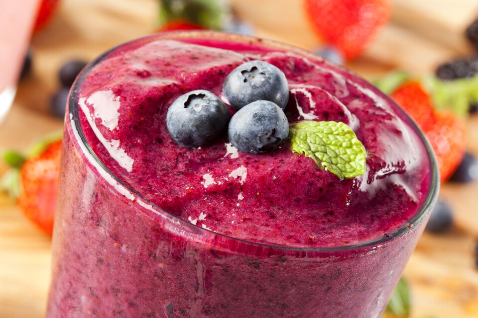 Blueberry beverage fruit juice