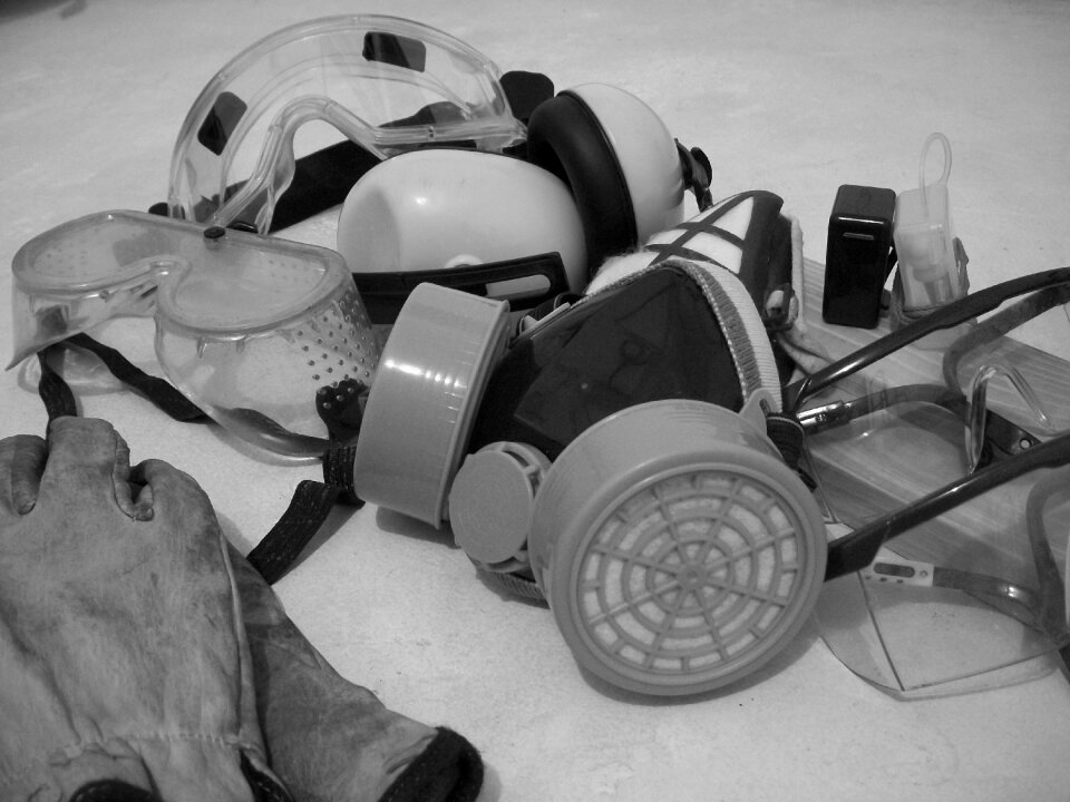 Protective goggles mandatory industrial