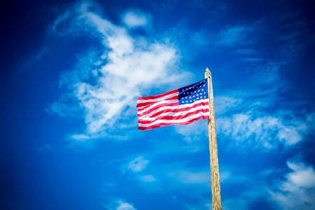 Stars and stripes old glory sky