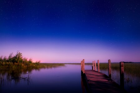 Sunset dusk stars