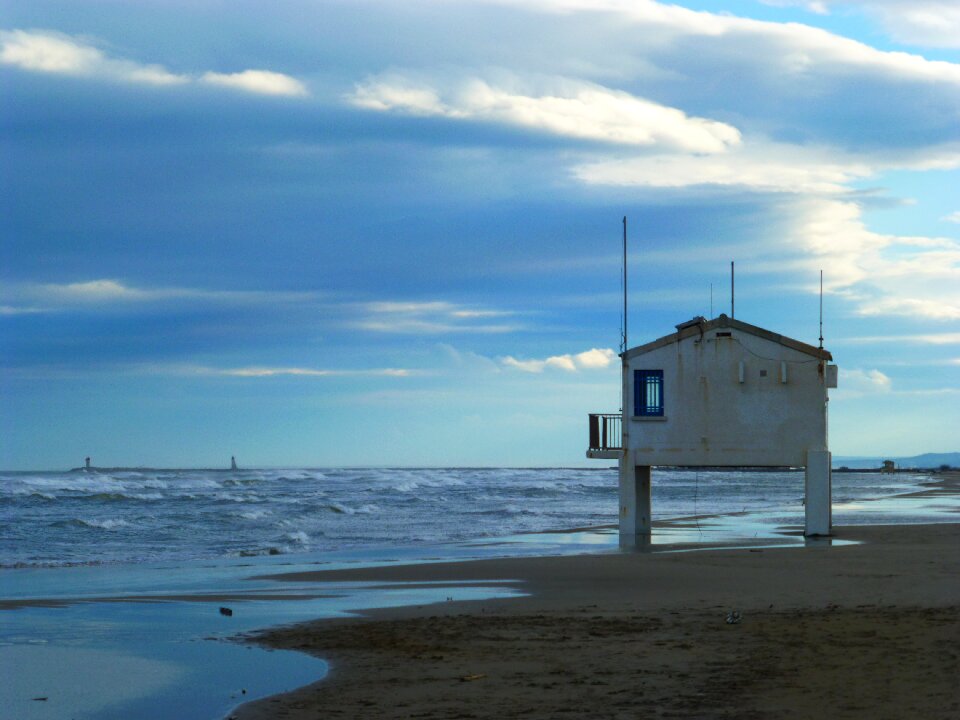 South of france mood empty beach