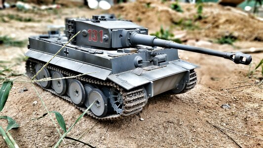 Toy tank battle photo
