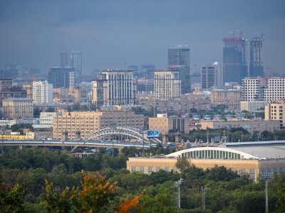 Вид с Воробьёвых гор 