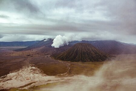 Landscape indonesia volcanic photo