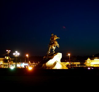 Copper horseman photo