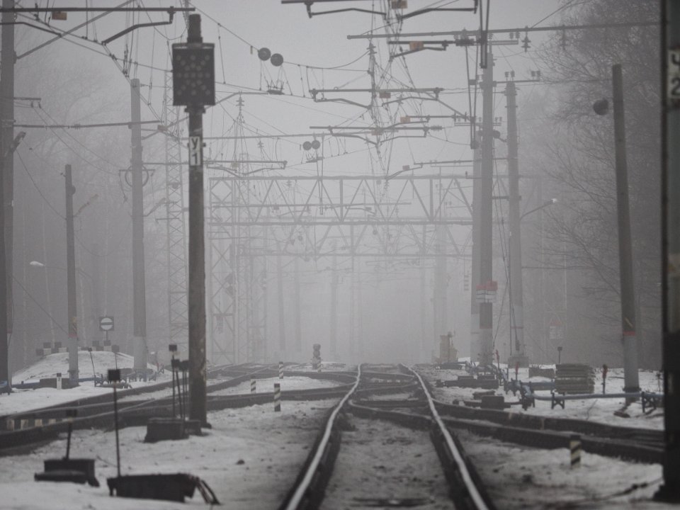 Foggy railroad 