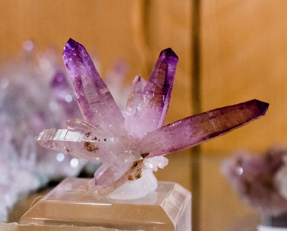 Violet dark purple quartz photo