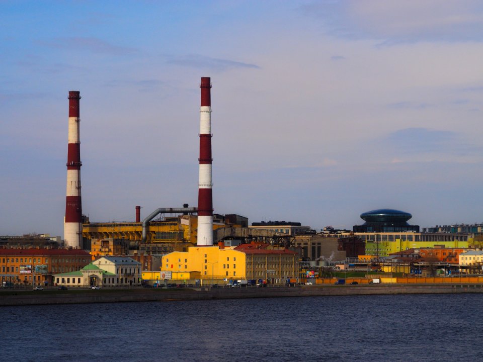 Two pipes by the river 