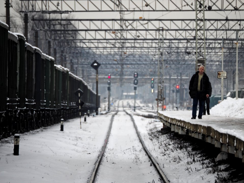 Waiting for the train 