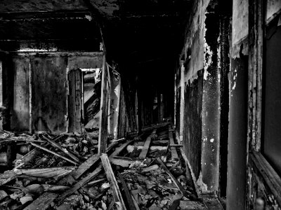 Destroyed by fire 