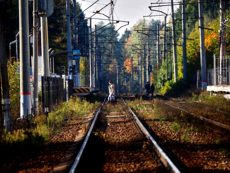 Crossing the rails 