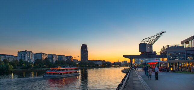 Abendstimmung frankfurt main river