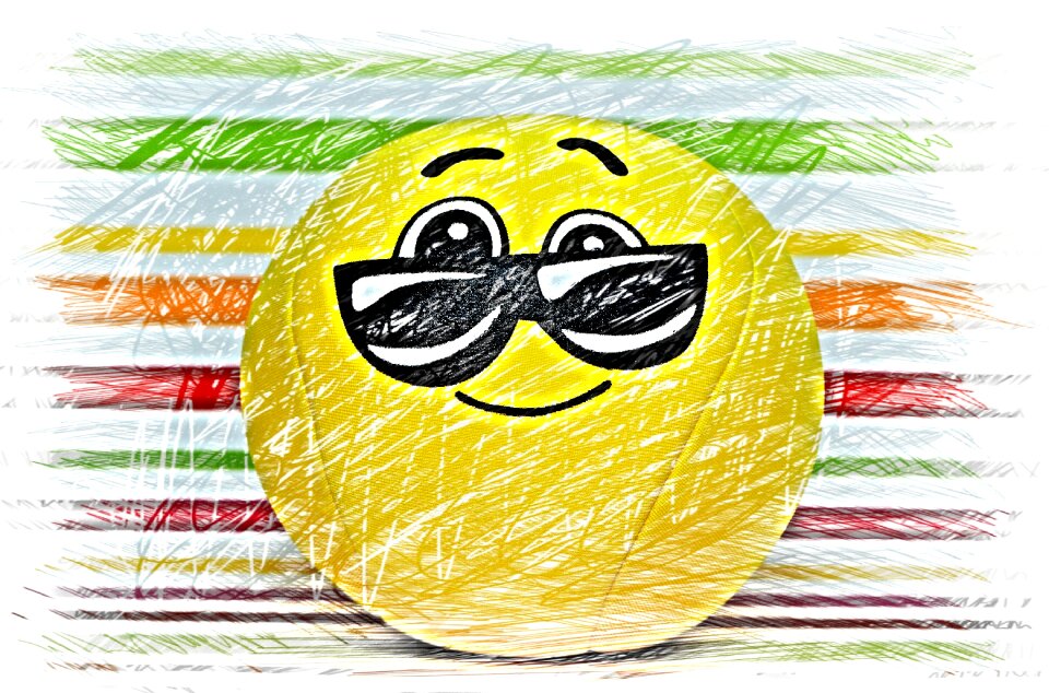 Drawing colorful funny