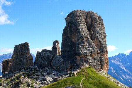 Mountain landscape rocks photo