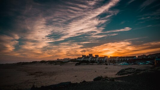 Sunset long exposure blue