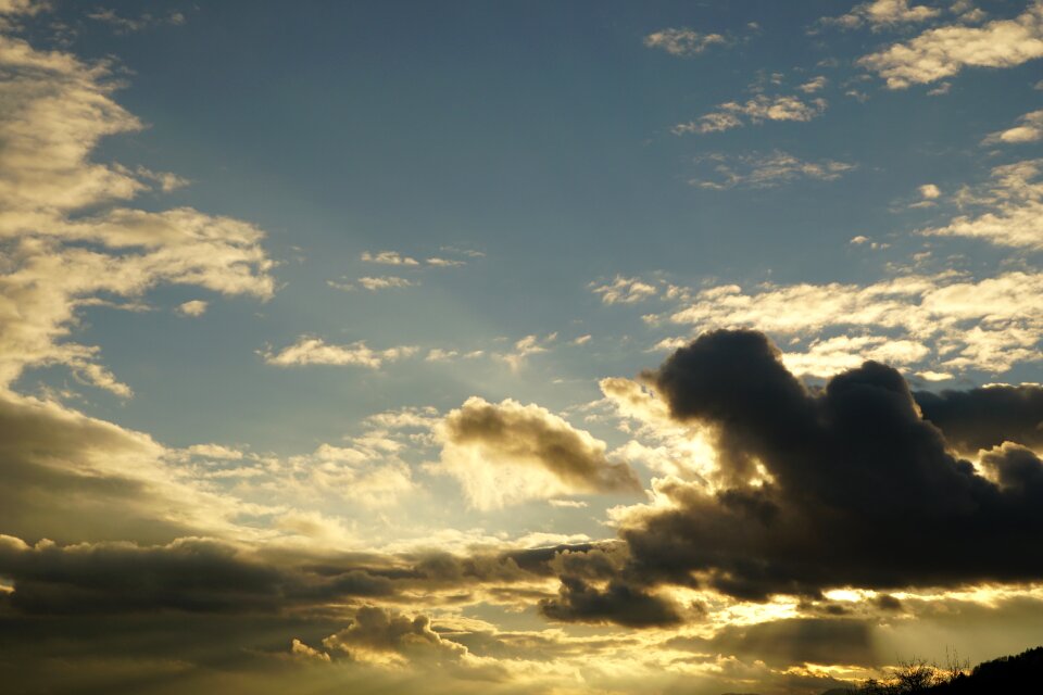 Clouds sky clouds form