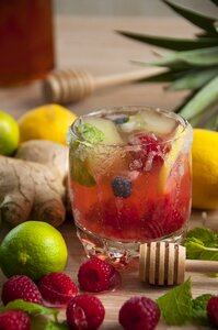 Raspberry lime infused photo