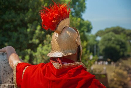 Antique soldier helmet