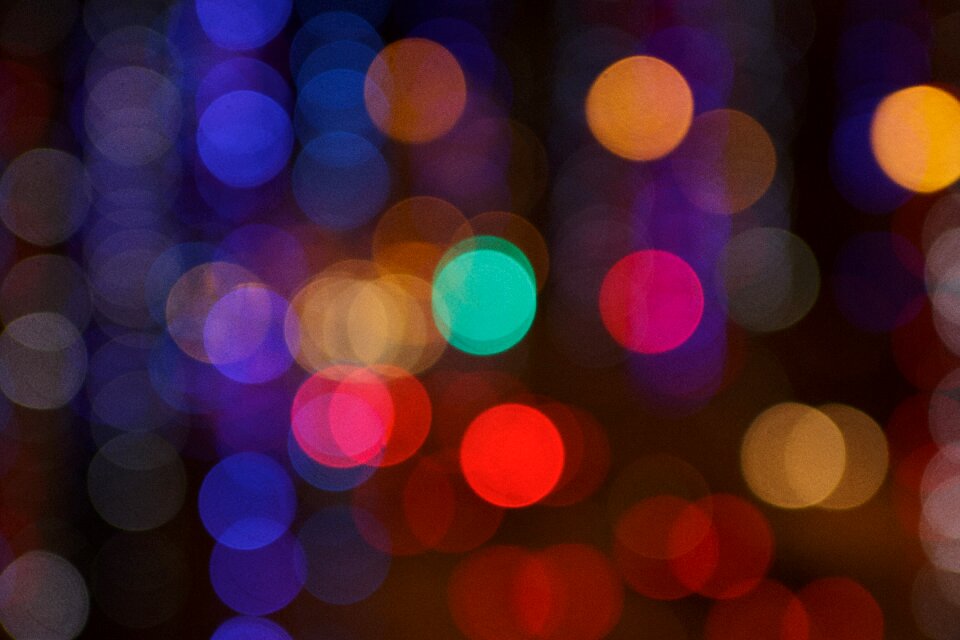 Colors lights lens