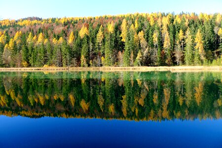 Water reflection autumn colours nature photo