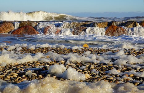 Sea wave beach